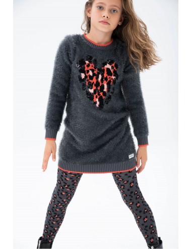 Bóboli - Vestido tricotosa infantil niña "corazón"