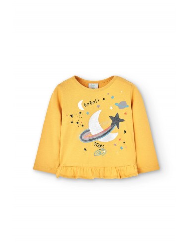 Bóboli - Camiseta punto de bebé niña color ocre-BCI