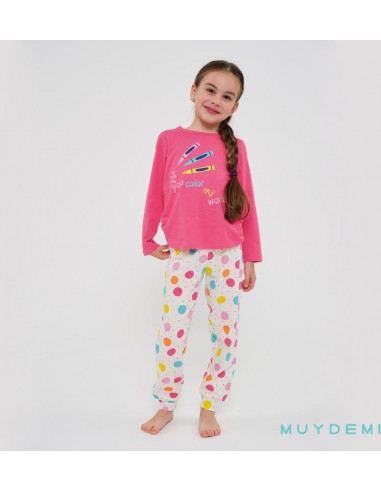 Muydemí - Pijama niña largo  "plastidecor"