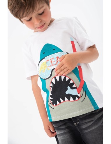Bóboli - Camiseta niño "Tiburón"